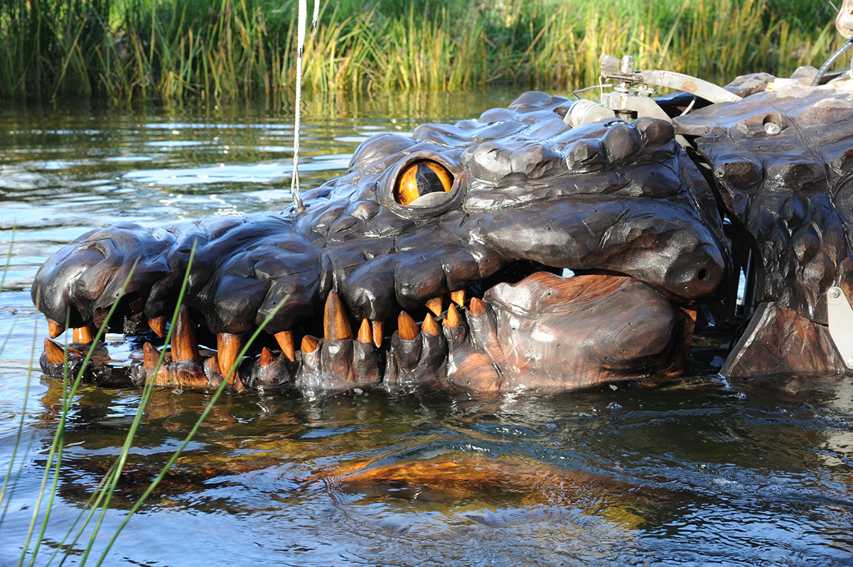 Crocodile mécanique des Animaux de la Place Napoléon à La Roche-sur-Yon