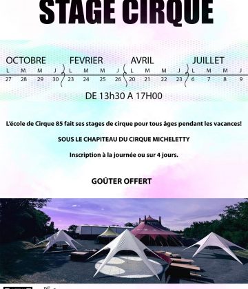 Stages vacances Cirque