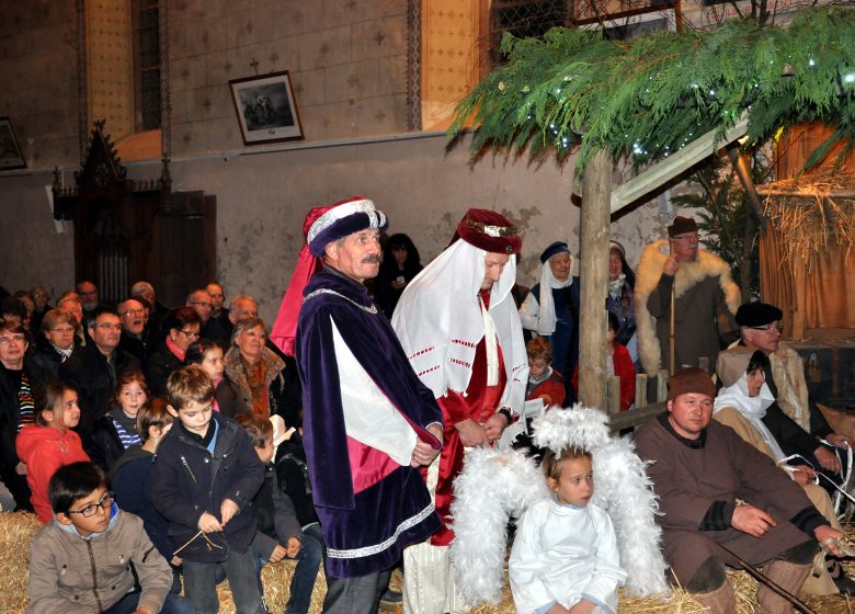 Crèche vivante de Noël à Fougeré