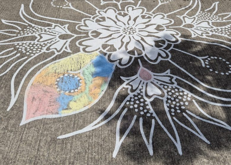 Chasse aux motifs et coloriage participatif à La Roche-sur-Yon