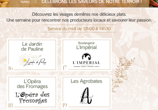 Le Printemps des Producteurs Locaux au Bistro Yonnais