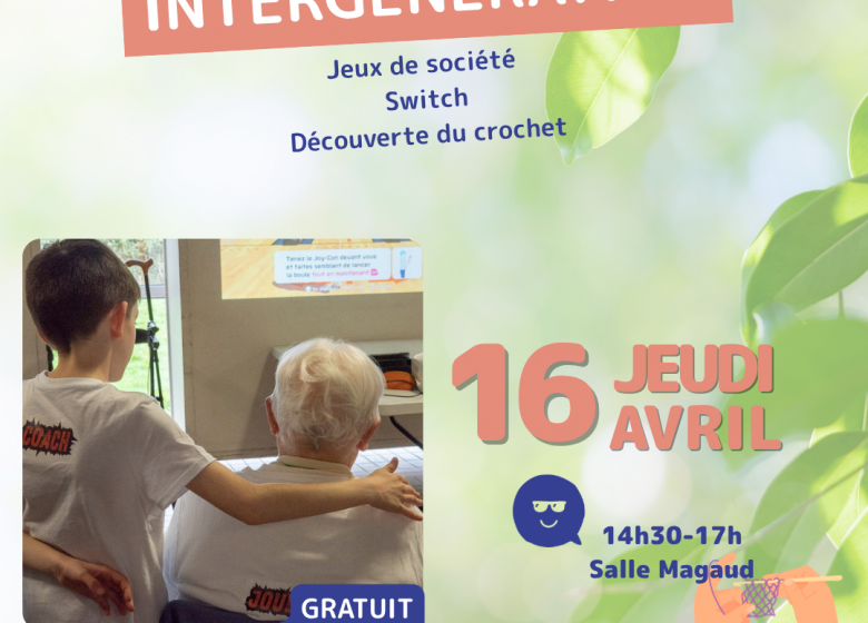 ANIMATIONS FAMILLE – activités intergénération