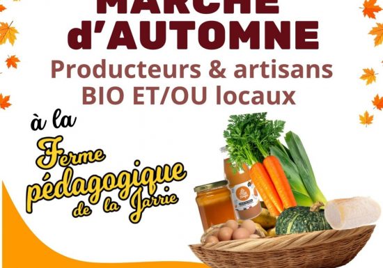 Marché des producteurs à la Ferme pédagogique de la Jarrie