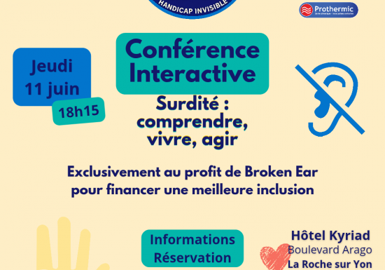 Conférence sur la surdité : comprendre, vivre, agir