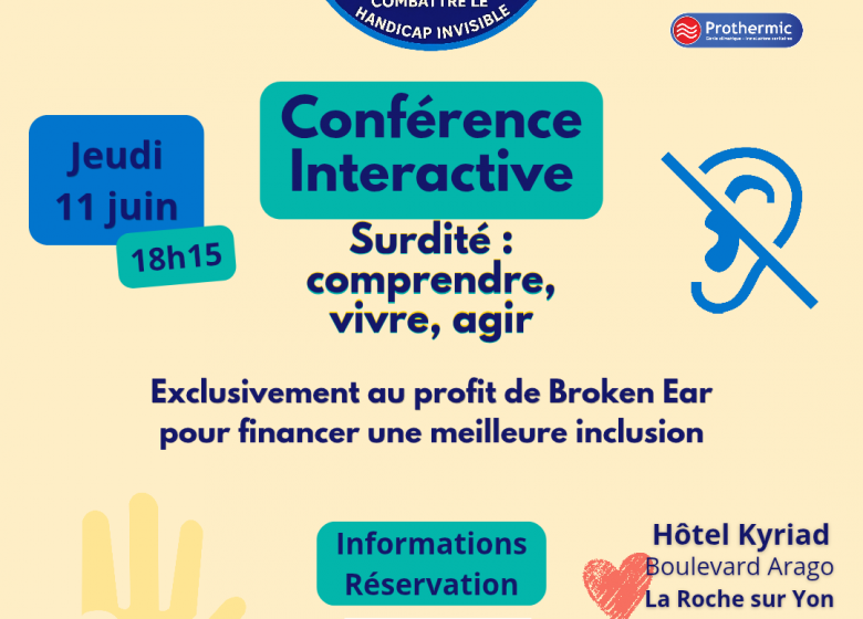 Conférence sur la surdité : comprendre, vivre, agir