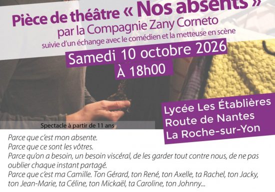 Pièce de Théâtre « Nos absents »