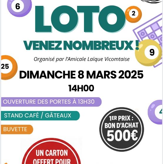 Loto associatif – Amicale Laïque Vicomtaise