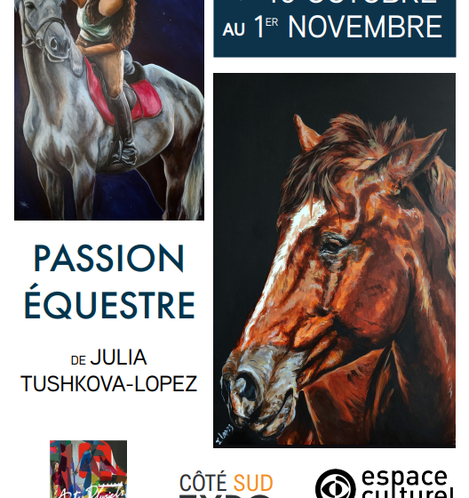 Exposition de peinture « Passion équestre » de Luliia Tushkova Lopez