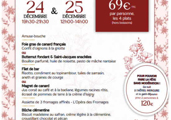Menu de Noël – Bistro Yonnais