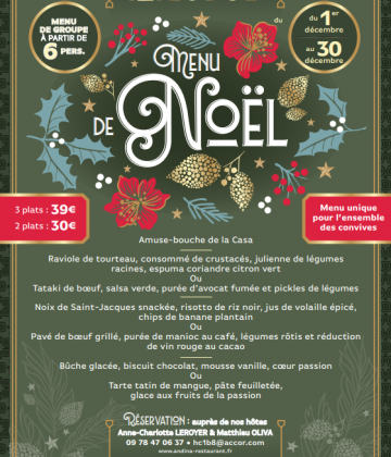 Menu de Nöel pour les groupes – Andina