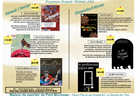 Escapade théâtrale, festival amateur