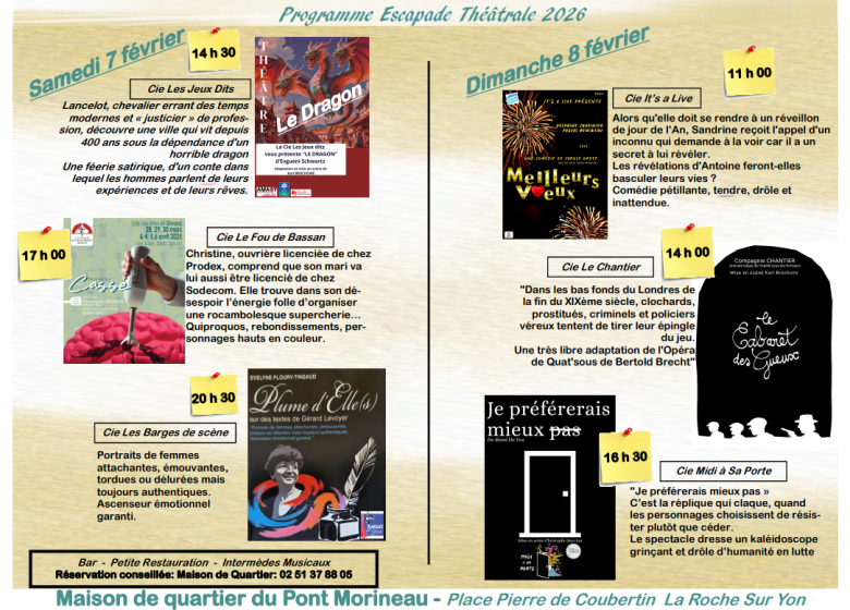 Escapade théâtrale, festival amateur