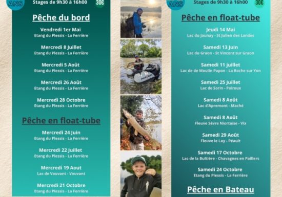 Stages de pêche enfants/ado