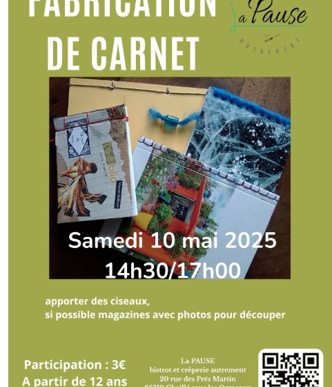 Fabrication de carnet
