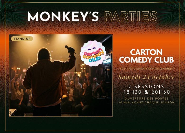 Carton Comedy Club : Soirée stand-up au Monkey Place