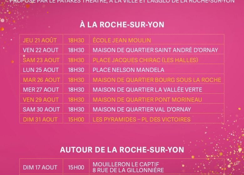 Itinérance d’été du Patakès – Cendrillon à La Roche-sur-Yon