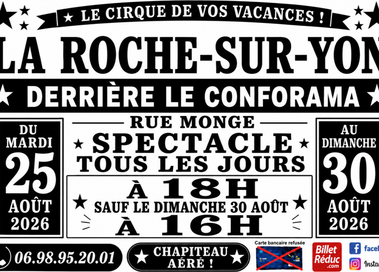 Cirque friteau à la roche sur yon