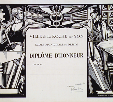 Robert Micheau-Vernez (1907-1989) peintre et céramiste, professeur à LRY de 1934 à 1937