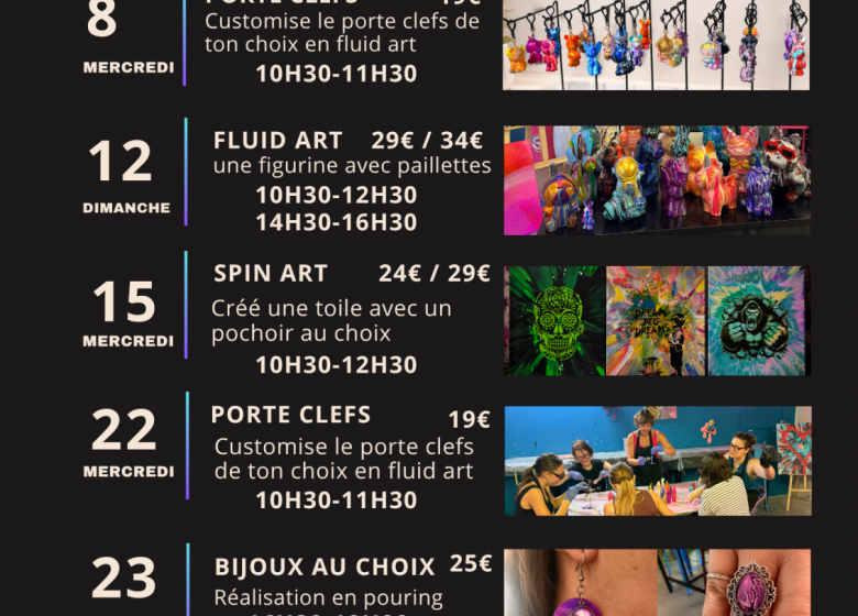 Programme de Juillet chez Self&rsquo;Art