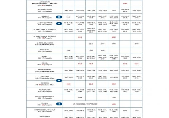 PROGRAMME DU CINEVILLE LRSY DU 13/05 AU 19/05