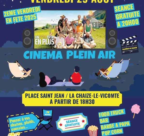 Ramène ta chaize – Cinéma en plein air à la Chaize-le-Vicomte