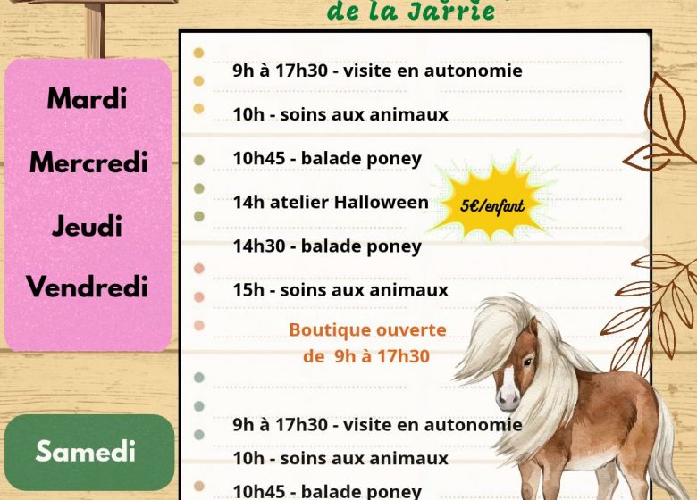 Ateliers et visites à la La Ferme pédagogique de la Jarrie