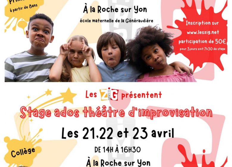 Stage Improvisation enfants et ados – Les Zig