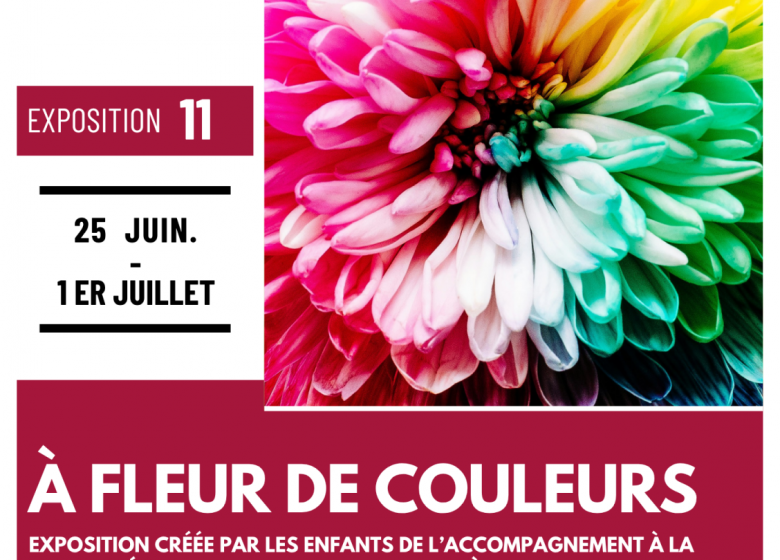 Exposition  « Vernissage des enfants de l’accompagnement scolaire – À Fleur de Couleurs »