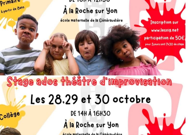Stage enfant d’improvisation par les Zigs