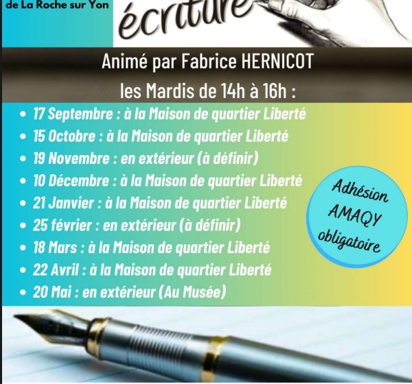 Atelier d’écriture