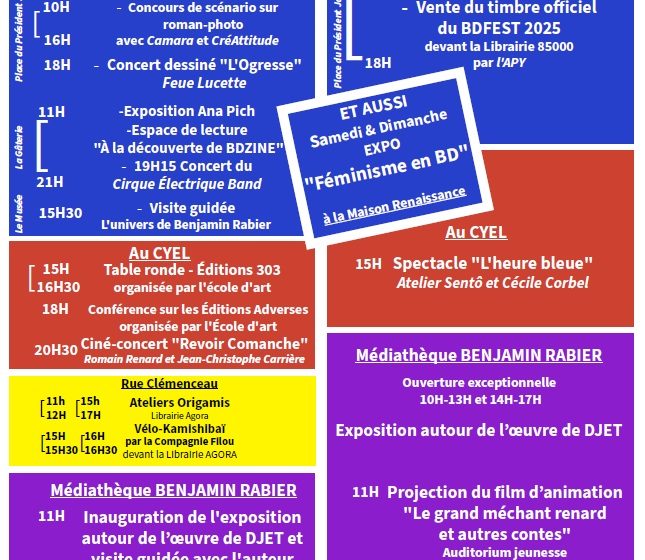 Le BDFEST Le Festival de Bande Dessinée de La-Roche-sur-Yon !