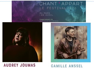 Chant&rsquo;appart à La Roche sur Yon avec Camille Anssel et Audrey Joumas