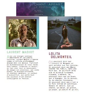 Chant&rsquo;appart à Thorigny avec Lolita Delmonteil et Laurent Madiot