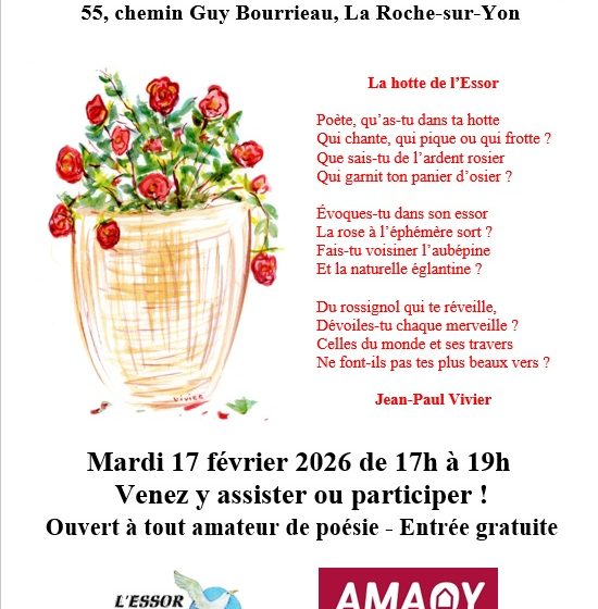 Soir de poésie par l&rsquo;essor poétique