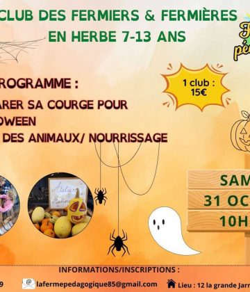 Halloween : Club des fermiers & fermières en herbe de 7-13 ans