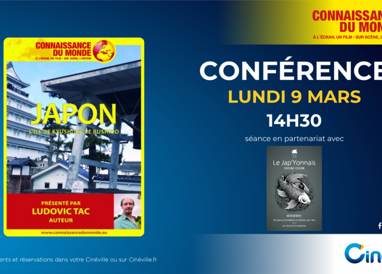 Connaissance du monde : Japon au CINEVILLE DE LA ROCHE-SUR-YON