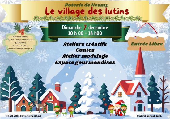Marché de Noël à La Poterie de Nesmy – Village des lutins