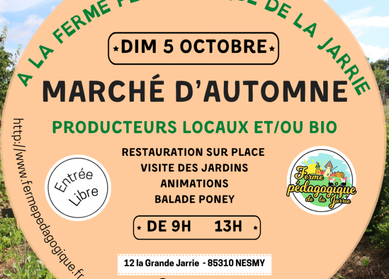 Marché des producteurs à la Ferme pédagogique de la Jarrie
