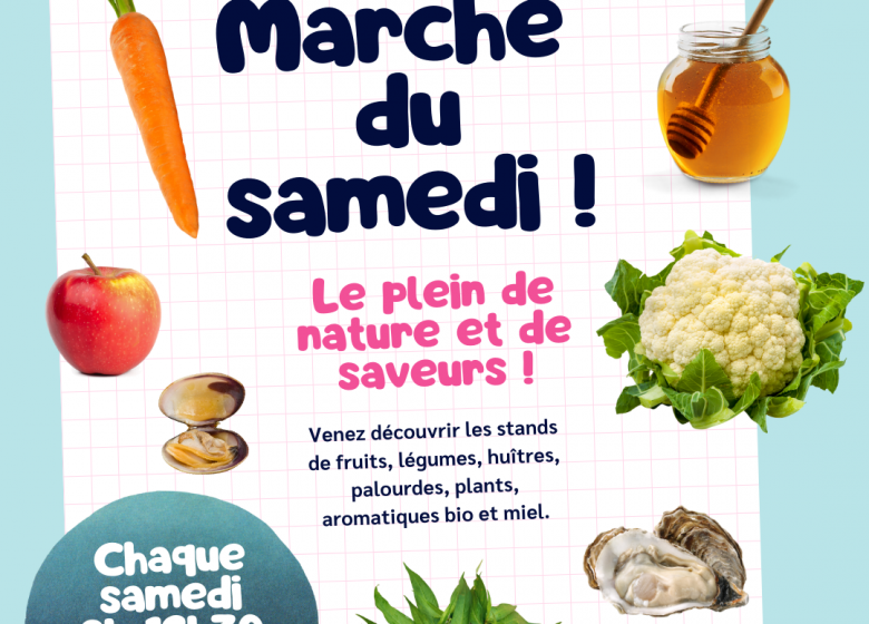 Marché du samedi à La Chaize