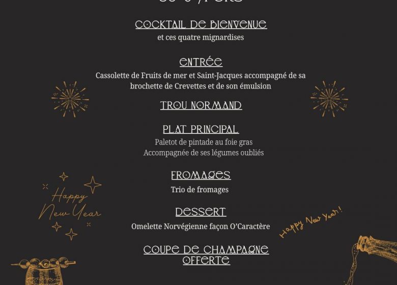 O’Caractere – Menu de la Saint Sylvestre