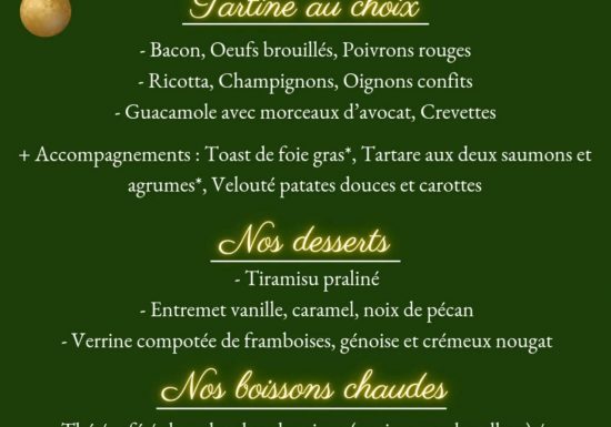 Pot & Boc – Menu de Noël