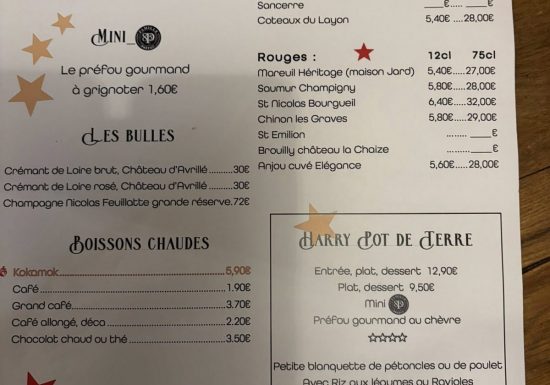 Menu de Noël – Les ptits ventres de terre en fête