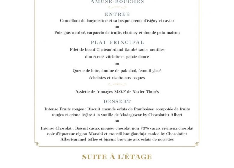 La tribu yonnaise – Menu du réveillon