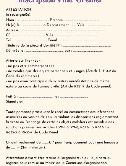 Vide grenier